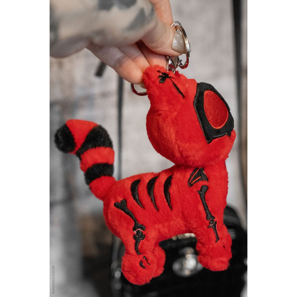 Vampire Freaks - Murder Kitty Plush (Limited Edition) 3D Keychain - Red/Black